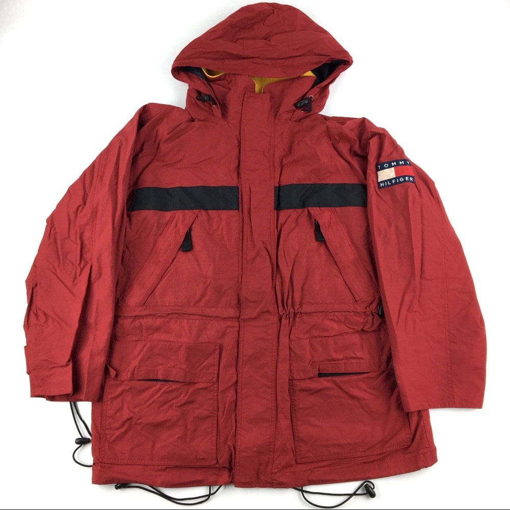 VTG Tommy Hilfiger Big Patch Hidden Hood Jacket